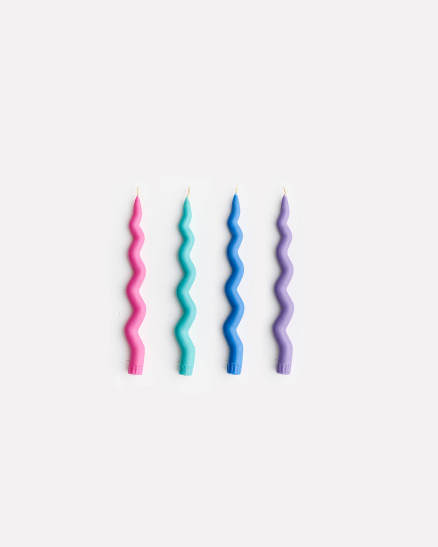 Wavy Taper Candle Set in Let Sparks Fly